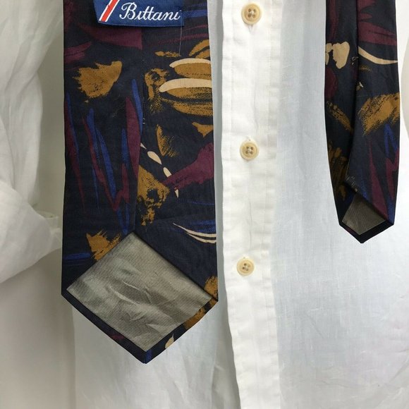 Bittani Navy Blue 3.5" x 55" Paint Stroke Print - Picture 6 of 6